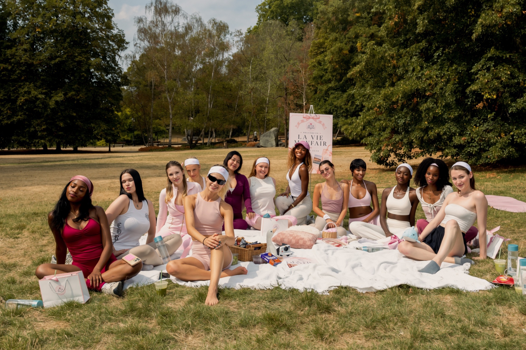 The group in seated meditation at the Hyde Park Pilates morning